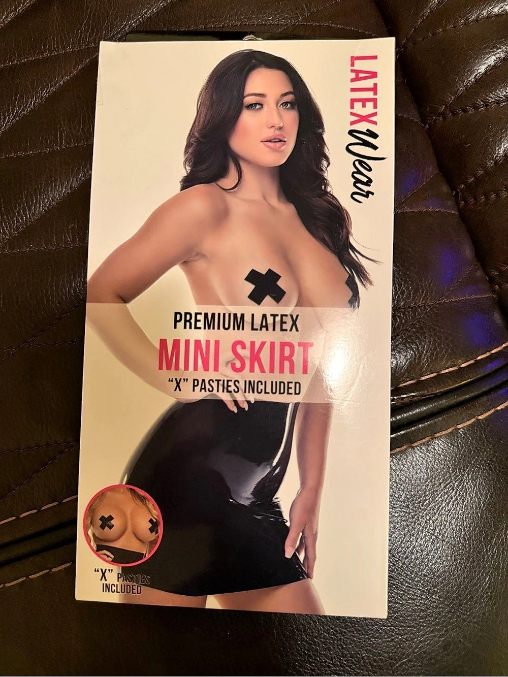 LatexWear Premium Latex Mini Skirt Black Medium NWT